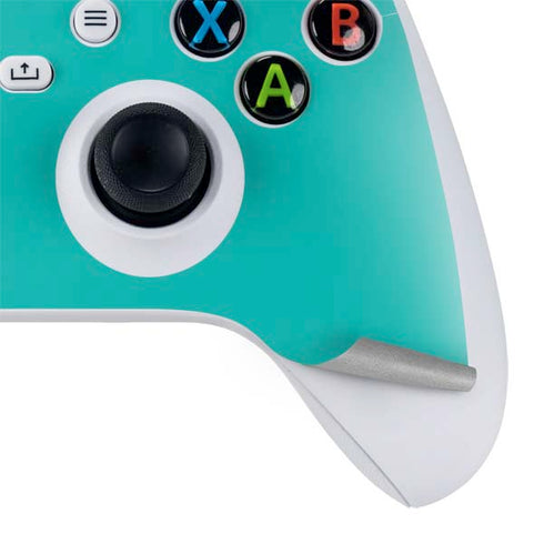 Aqua Blue Blue Solid Xbox Series S Controller Skin